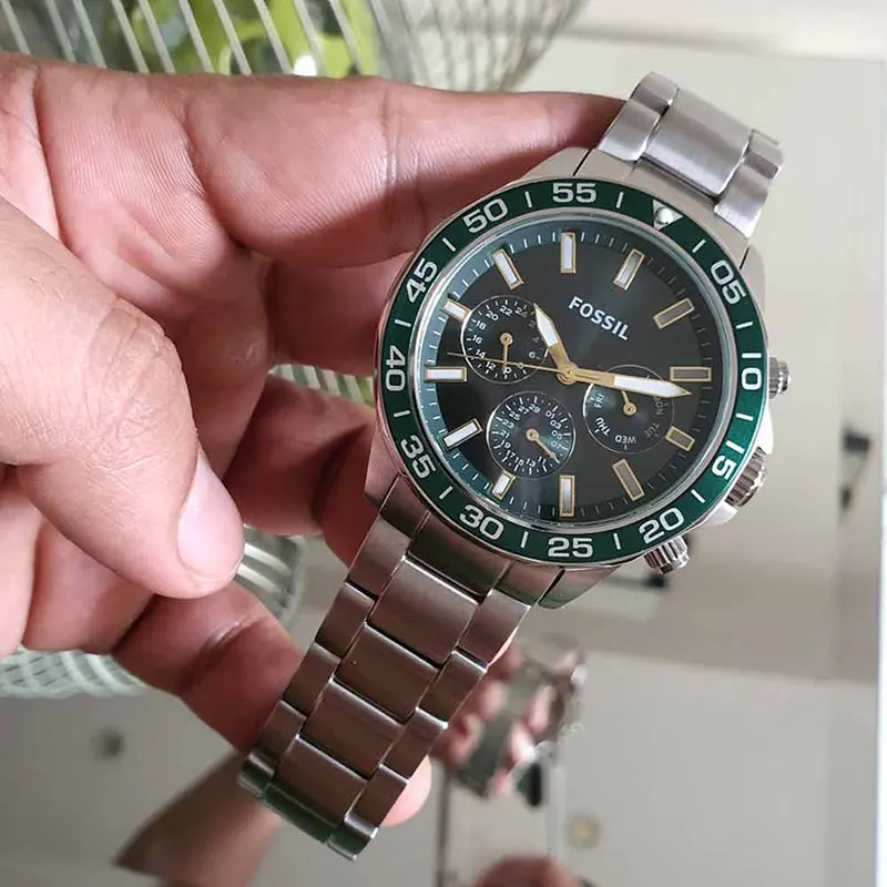 Fossil Bannon Multifunction Green Dial Men's Watch- BQ2492